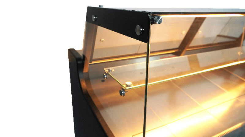 Vitrine réfrigérée de comptoir avec service-arrière 158 x 94 cm + 2 réserves réfrigérées_8