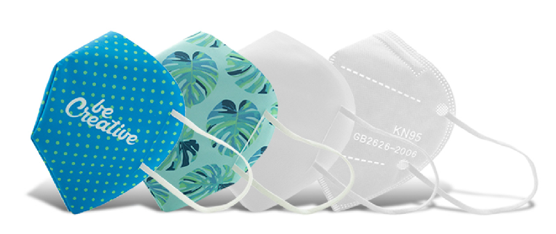 Sur-masque facial sur mesure - Lavable et réutilisable pour masques FFP2 et KN95 - Impression sublimation_8