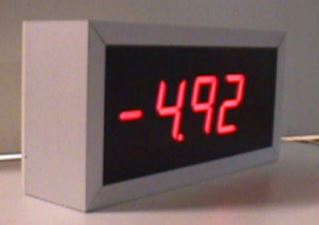 Indicateur numérique Géant, existe en plusieurs modèles standards - Capacité d'affichage de 9999 points - Série INTG_8