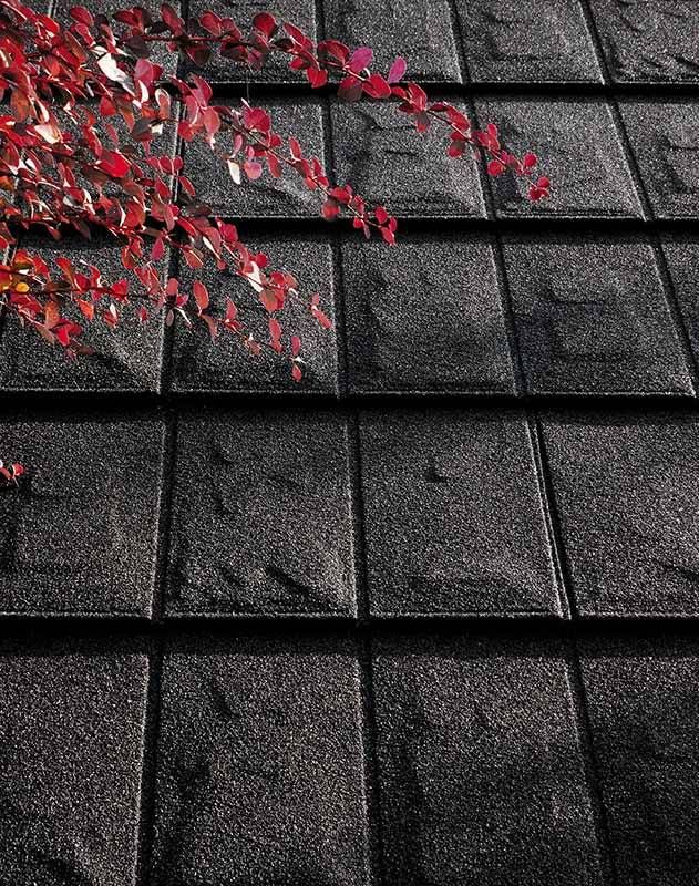 Panneaux d'ardoises métalliques - Revêtement thermolaqué ou pierre naturelle - METROTILE® interlock iSLATE_0