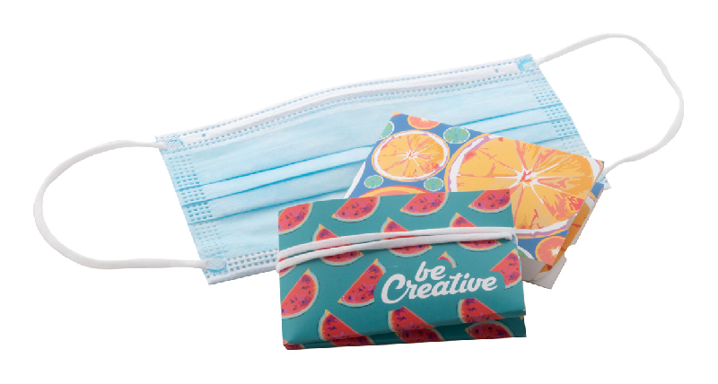 Étui pliable pour masque facial jetable - Impression quadri incluse - Couleur blanche - Minimum 250 pièces_8