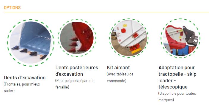 Godet concasseur CBF-L - CM Crushers - Granulométrie ajustable 15-80mm - Compatible pelle, mini-pelle, skip loader et chargeuse_8