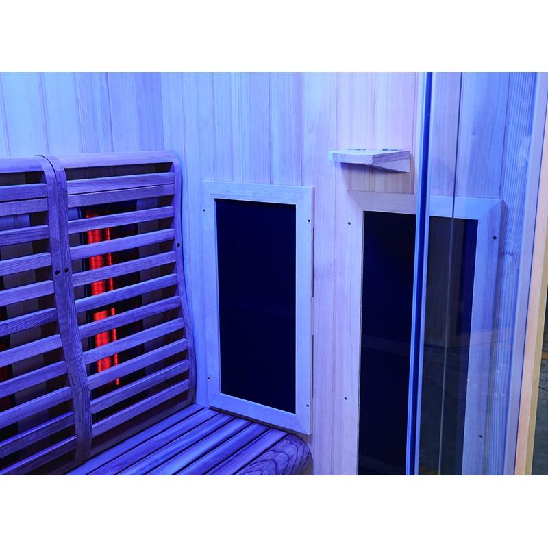 SAUNA INFRAROUGE BOREAL® SIGNATURE 130 À SPECTRE COMPLET - 130X110X205_8