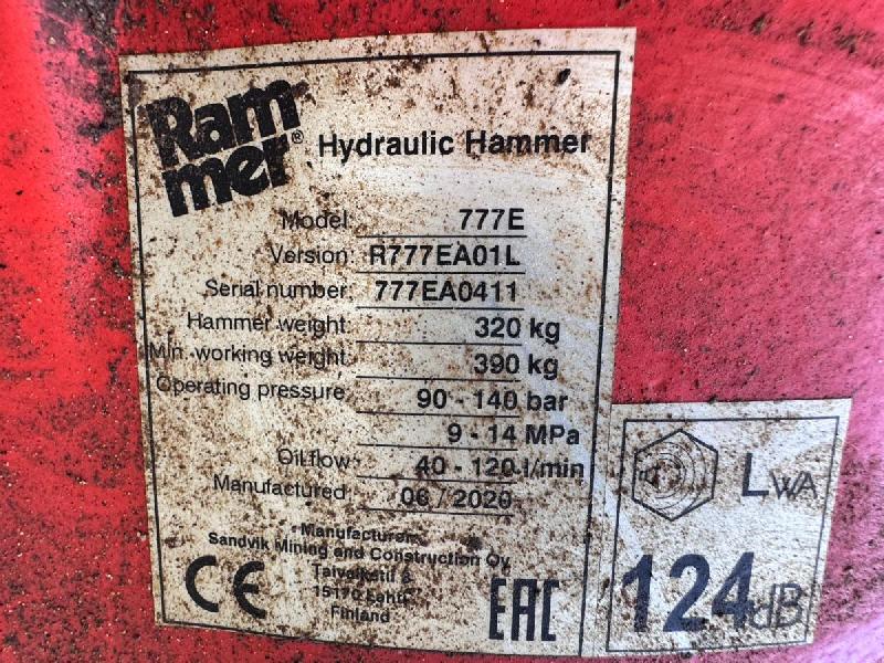 RAMMER 777E Brise-roche hydraulique BRH_8
