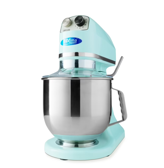Mixer planétaire - 7 L - jusqu'à 2 kg de pâte - bleu | Maxima - 09300152_8