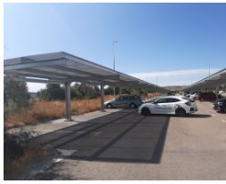 Abri métallique modulaire démontable MARQUISOL® - CUALIMETAL avec pilier incliné et options de couverture personnalisées_8