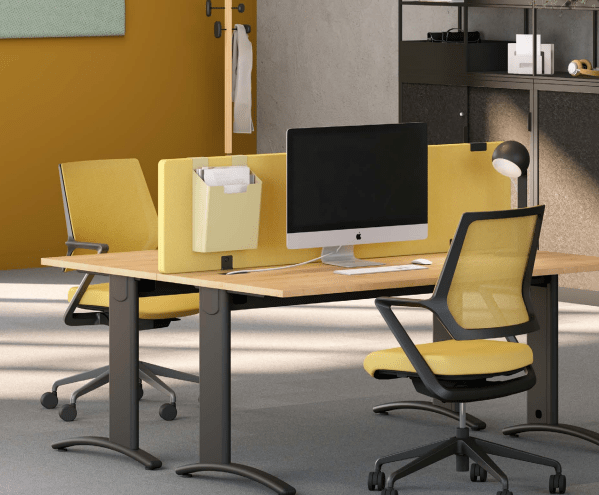 Postes de travail ÉLISE+ Columbia - pieds réglables en hauteur - plateaux stratifiés antibactériens_8