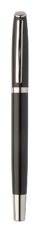 Parure stylo métal - roller et bille en aluminium recyclé - boîte cadeau en papier noir_8