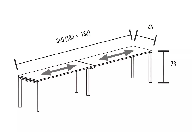 Bench bureaux alignés à partir de 2 postes So Martos_8