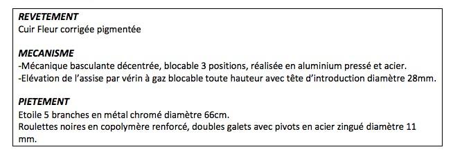 Fauteuil de direction confortable Business - Sitek - cuir noir_8