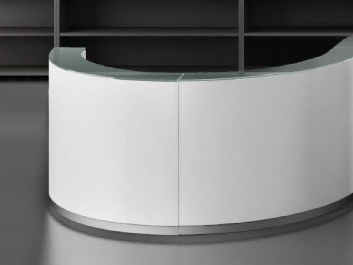 Banque d'accueil modulaire personnalisable - BENGENTILE avec options LED et PMR_8