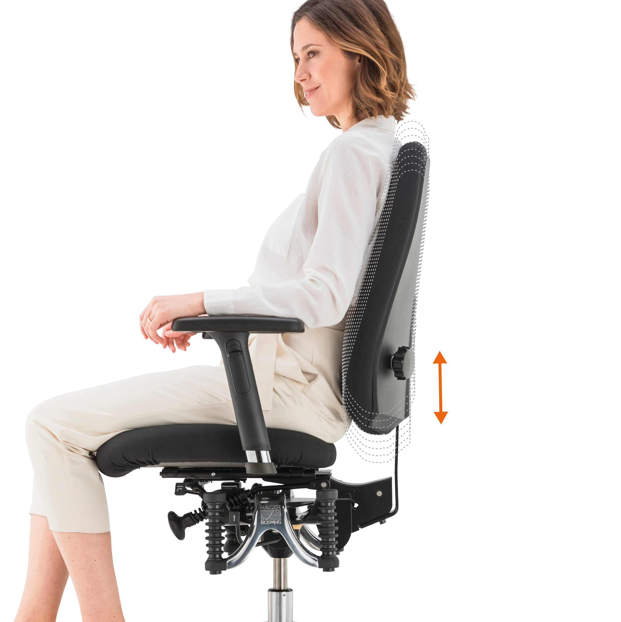 Siège synchrone ergonomique spécial opérateurs écran - BIOSWING 260 Qi - Système d'Assise 3D®_8