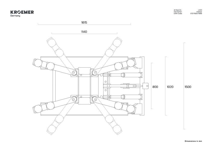 Pont élévateur à ciseaux 