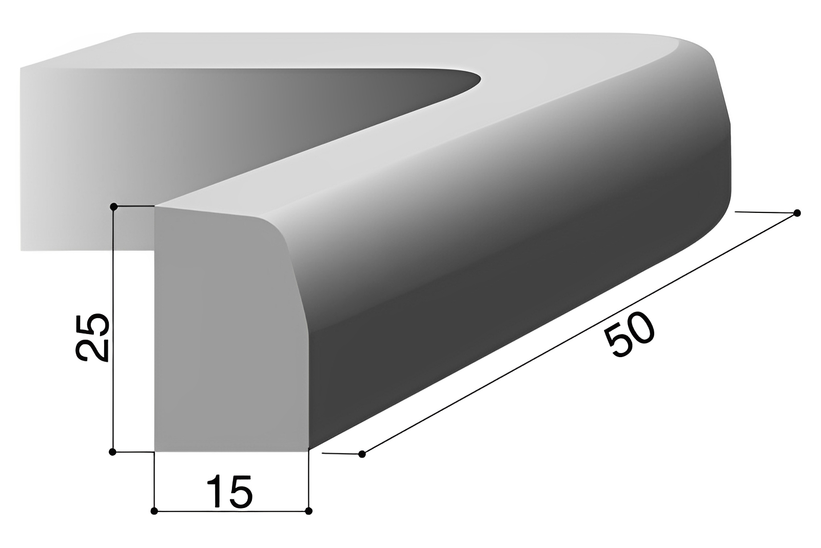 Bordure T2 pour délimitation efficace