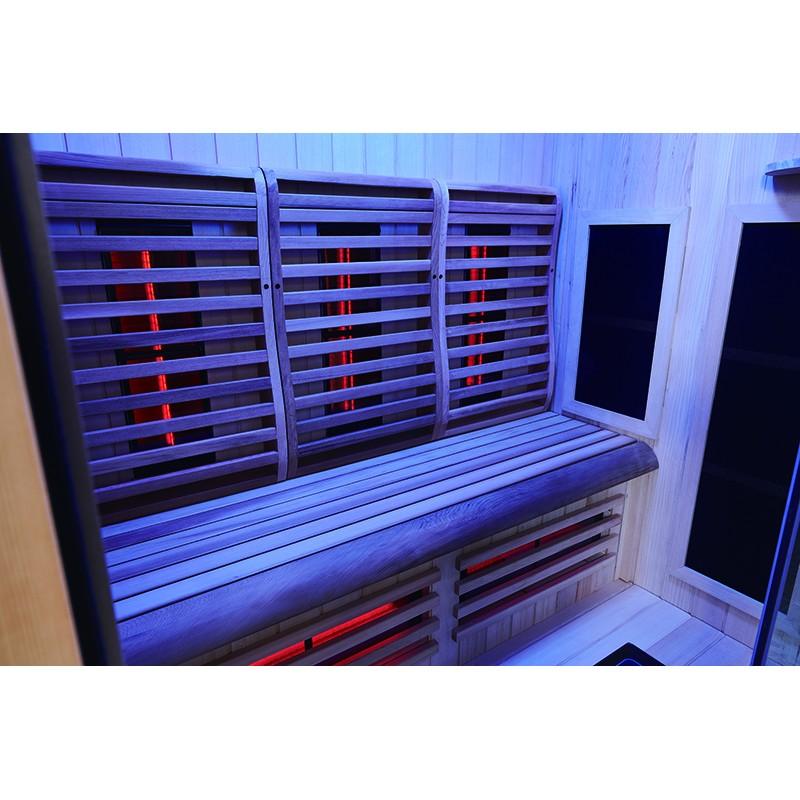 SAUNA INFRAROUGE BOREAL® SIGNATURE 160 À SPECTRE COMPLET - 160X120X205_8