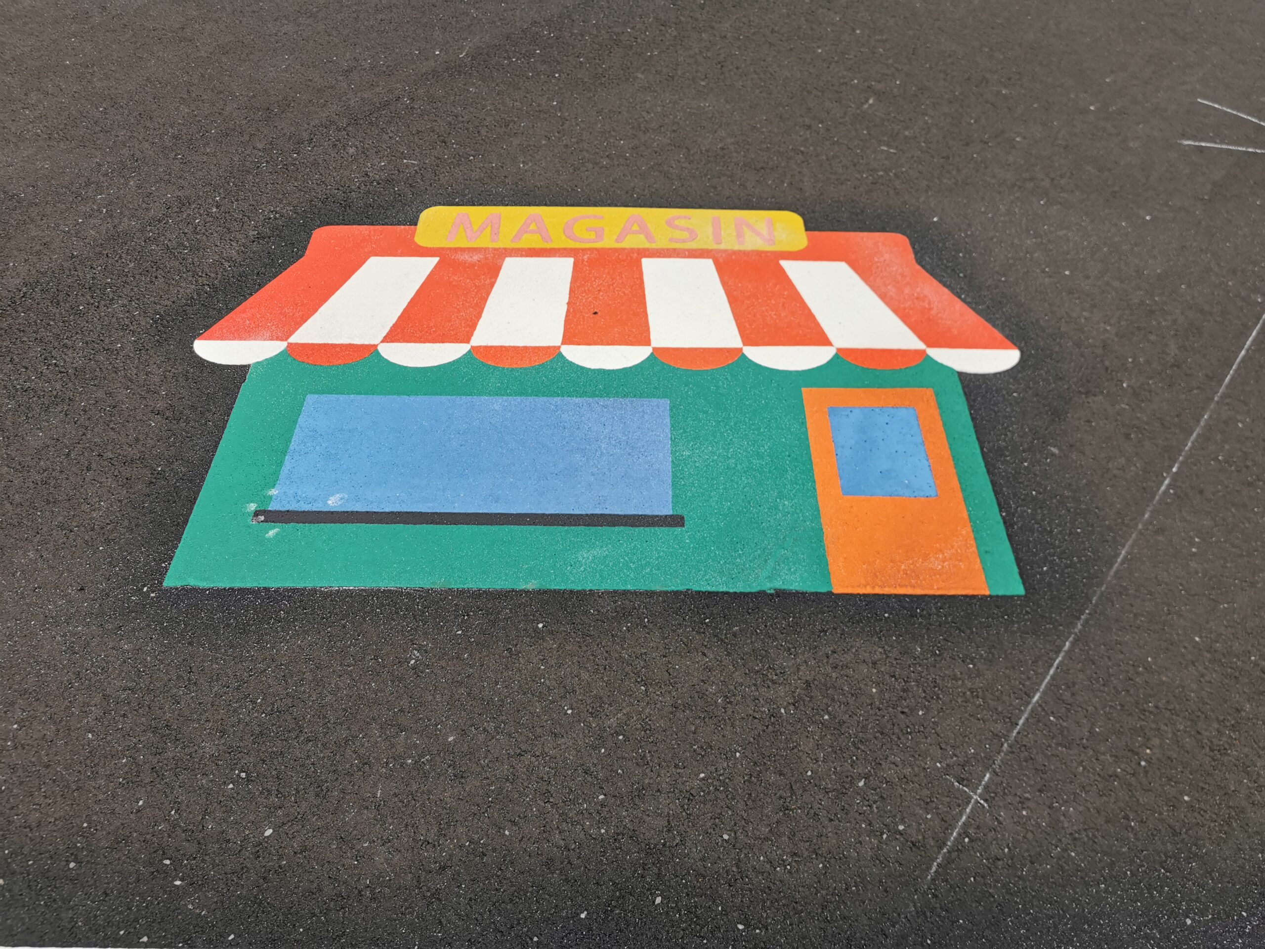 Parcours de sécurité routière  pour cours de récréation et espaces publics_8