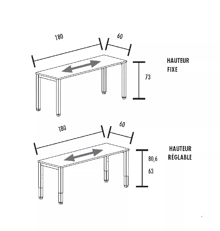 Bureau individuel avec retour So Vicar_8