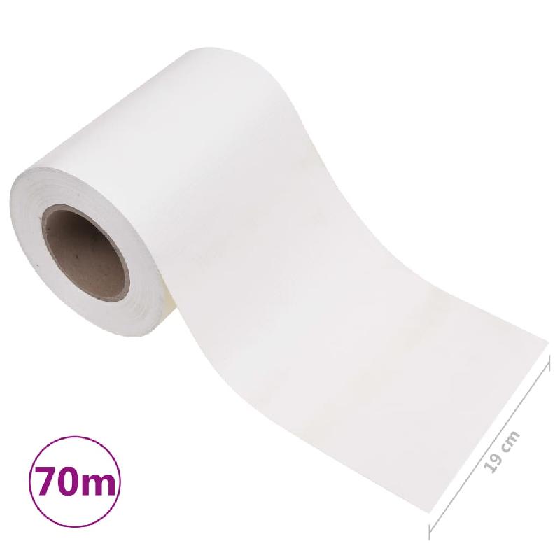 Vidaxl écran d'intimité de jardin pvc 70x0,19 m blanc 147859_8