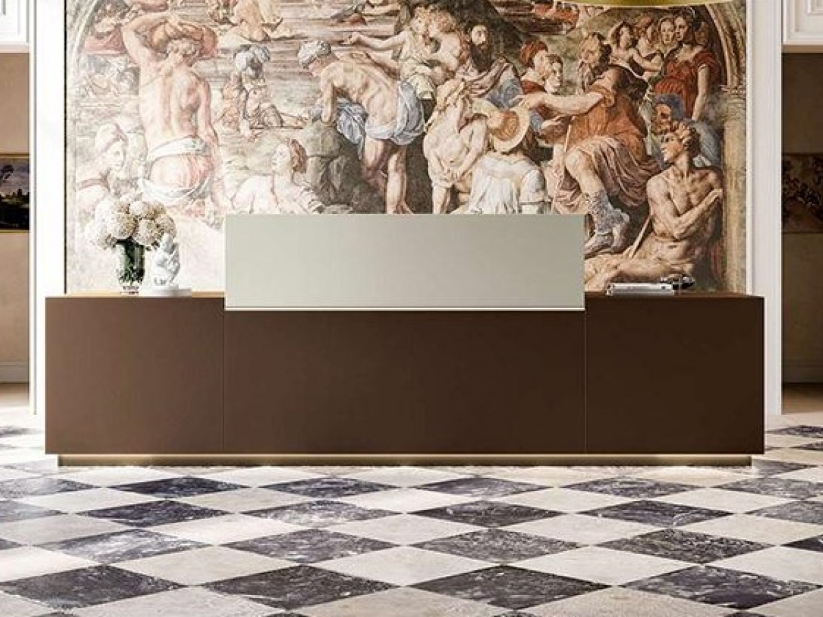 Banque d'accueil rétro-éclairée et design - Z1 - Modularité, options LED et finitions variées_8