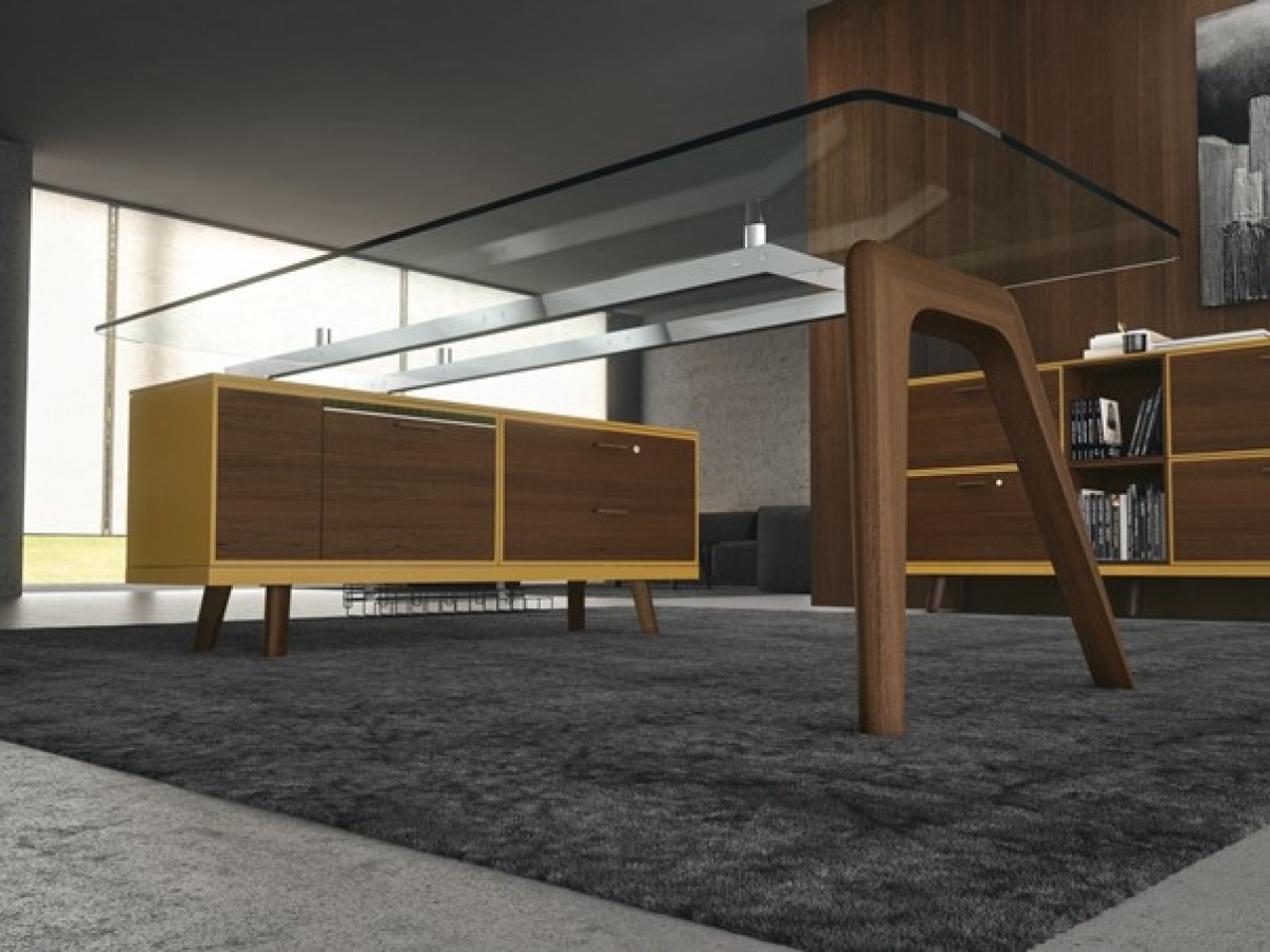 Bureau de direction design et élégant - RAIL - Made in Italy - Finitions haut de gamme_8