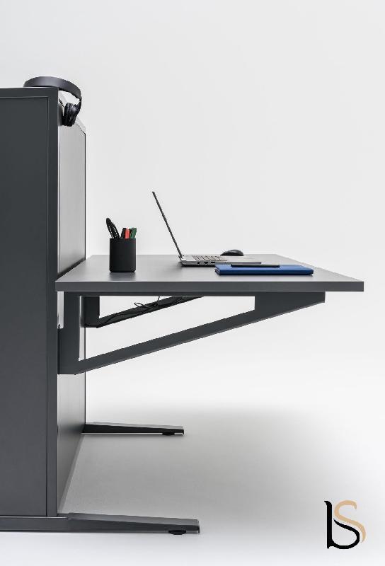 Bureau électrique 2 personnes Flow - MDD - 180, Anthracite_8