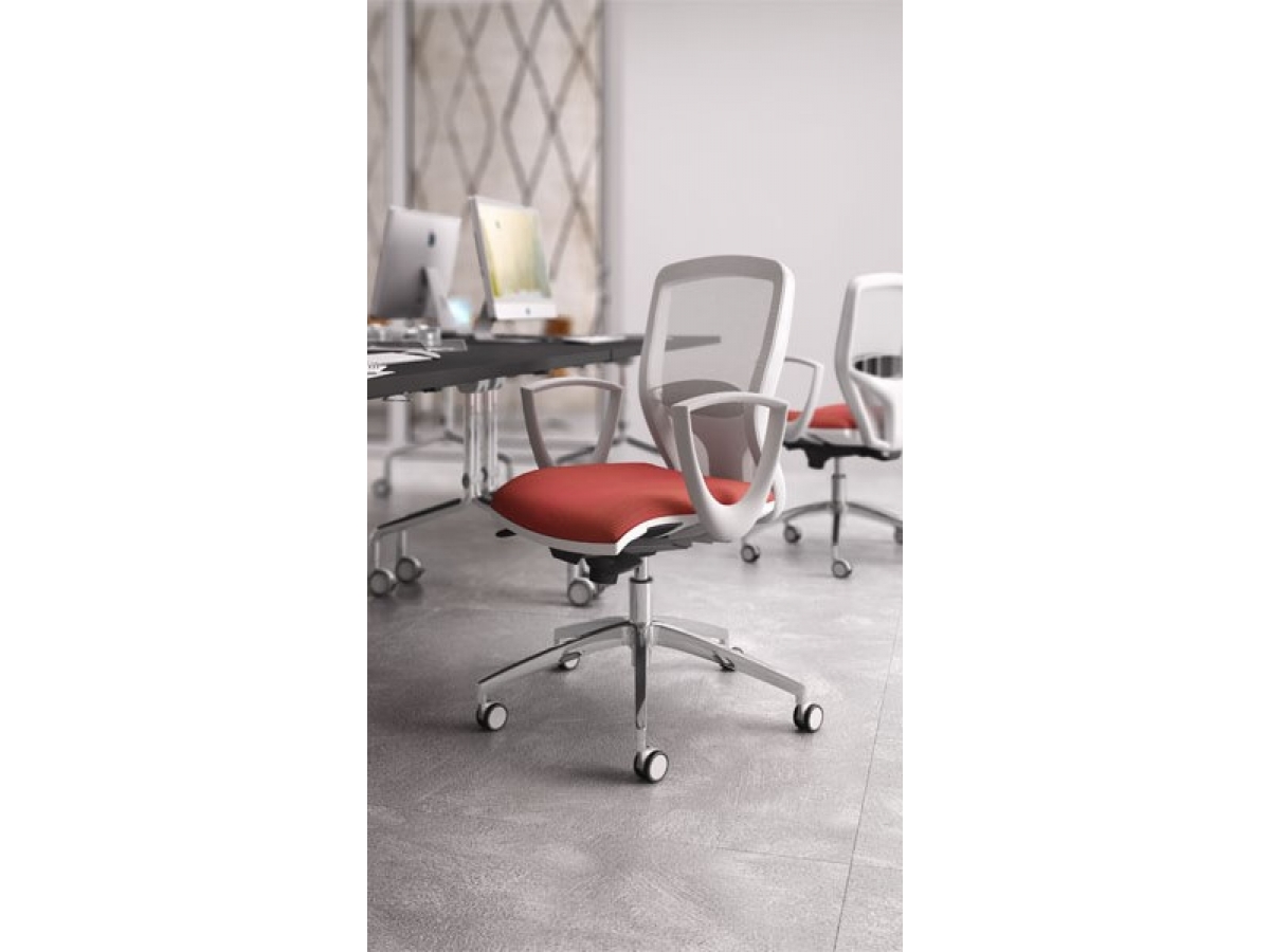 Siège opérateur design SPRINT RE - maille respirante, peu encombrant et réglable_8