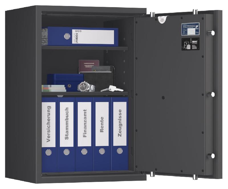 Coffre-fort FORMAT Lyra 4 Classe I - Anti-effraction certifié EN 1143-1 - Serrure électronique S&G Spartan 1006 / Graphite RAL 7024_8