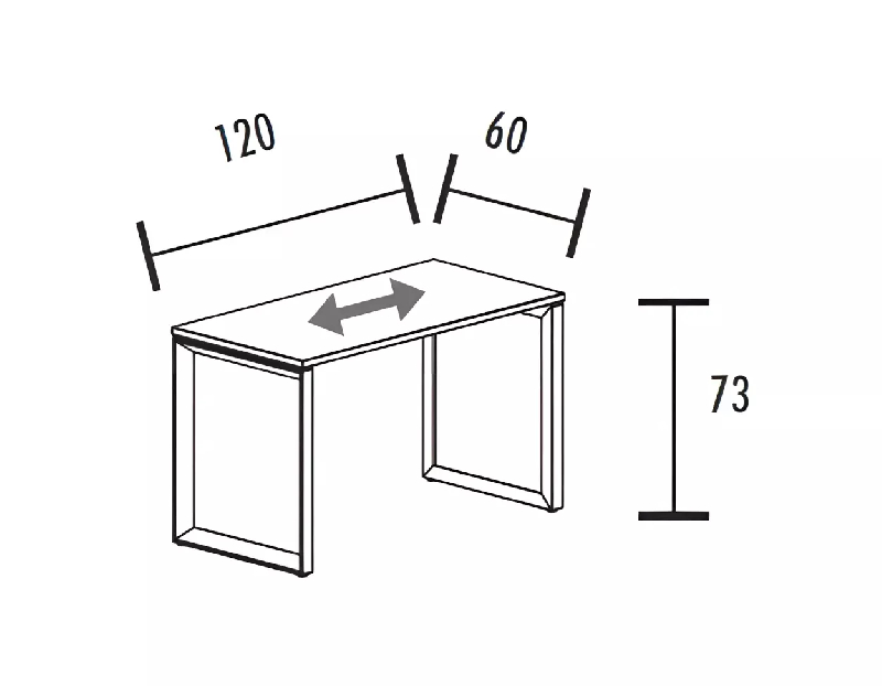 Bureau individuel avec retour piètement fermé So Sierro_8