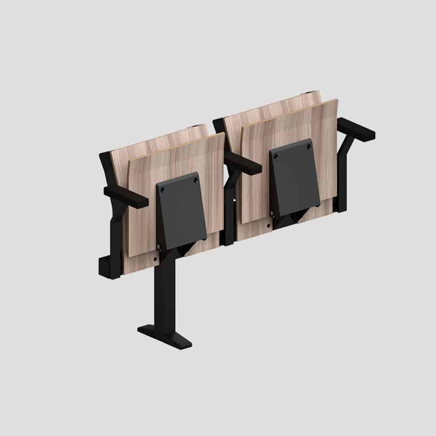 Siège d'amphithéâtre résistant à l'usure pour les salles de cours de l'université, des salles de conférence, les auditoriums, centres de congrès et des installations de formation.- e4000_8