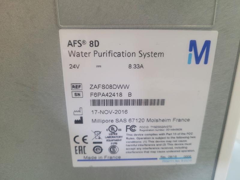 Système de purification d'eau Millipore AFS Essential 8D - ZAFS08DWW_8
