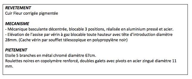 Fauteuil Directionnel en cuir Max 2 - Sitek - cuir noir_8