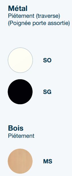 Bureau de direction ROBIN - contemporain avec rangements en hêtre massif - fabriqué en France, PEFC, antibactérien_8