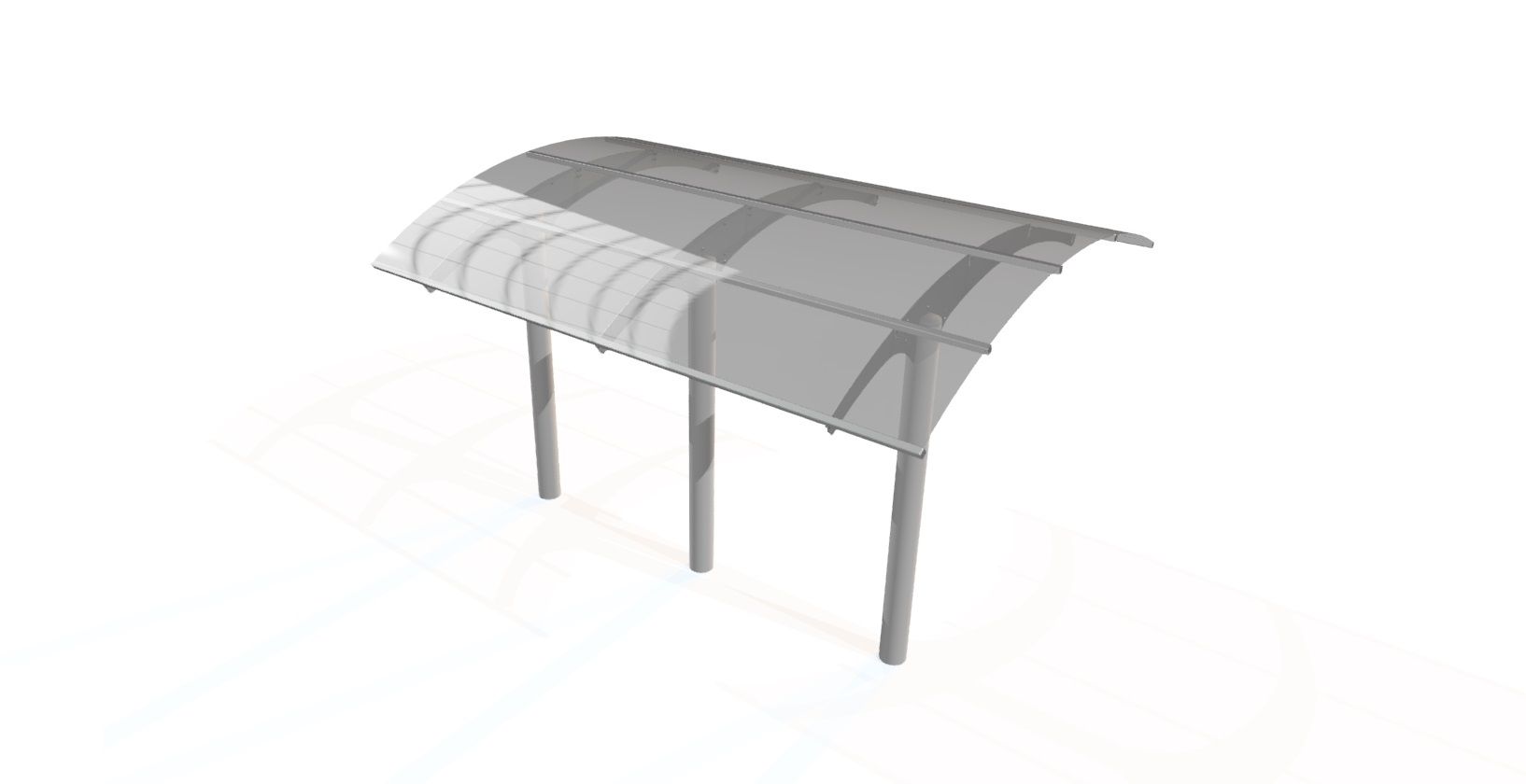 Abris vélo en acier inoxydable ou peint - Référence ABRV01 - Design haute qualité avec options de toiture anti-UV_8