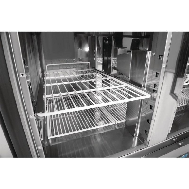 Comptoir de préparation réfrigéré pizzas salades 254L Polar Série G 5 GN 1/6 G604 Polar_8