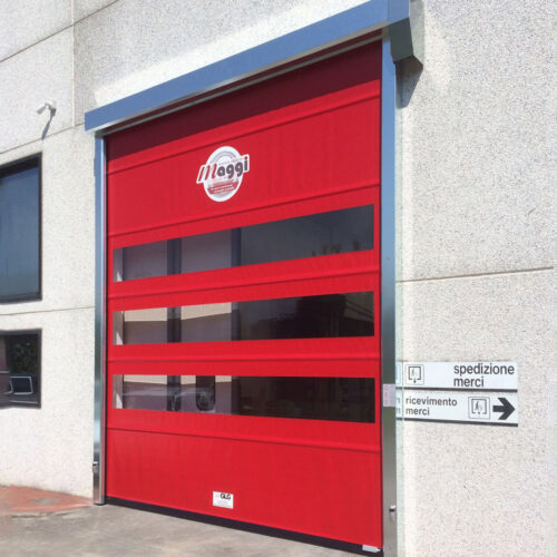 Porte industrielle à enroulement rapide - système d'automatisation essentiel - design minimal - RolliGO_8