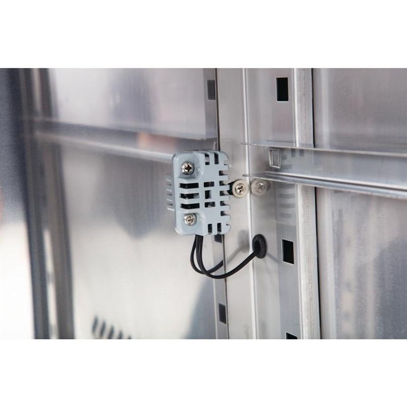 Comptoir de préparation réfrigéré GN avec pare-haleine Série U 4 portes CT395 Polar_8