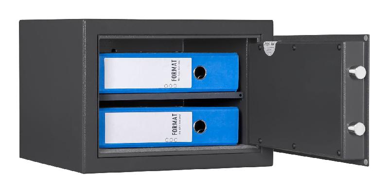 Coffre-fort encastrable FORMAT M 410 - Coffre-fort meuble compact - Serrure électronique S&G Spartan 1007 / Graphite RAL 7024_8