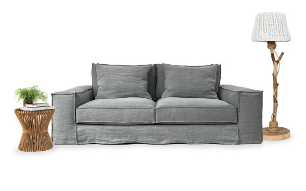 Canapé 3 places Cologne 223 cm - Déhoussable - Home Spirit - Structure en hêtre et assise Plumtex_8