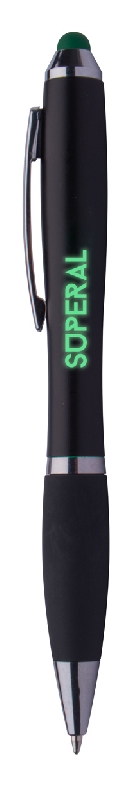 Stylo à bille stylet avec grip en caoutchouc - Led lumineuse pour gravure - Encre bleue_8