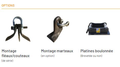 Débroussailleuse renforcée Série DA - Série lourde pour mini-pelle de 2 à 7 tonnes - Largeur 640mm à 1100mm - GHEDINI ATTACHMENTS_8