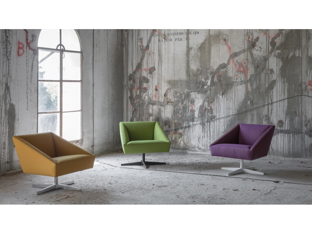 Canapé d'accueil carré à contours nets - Structure puissante - Collection AMARCORD - Design italien minimaliste_8