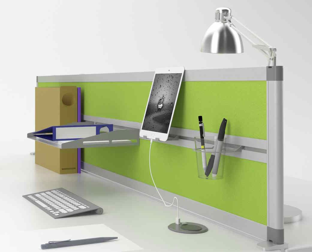 Cloison bois, tissu ou acoustique REY - finitions mélamine, semi-vitrées ou pleines - kit de montage inclus_8