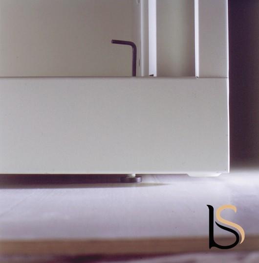 Armoire basse à portes rideaux assorties - GAPSA - 102, Blanc pastel_8