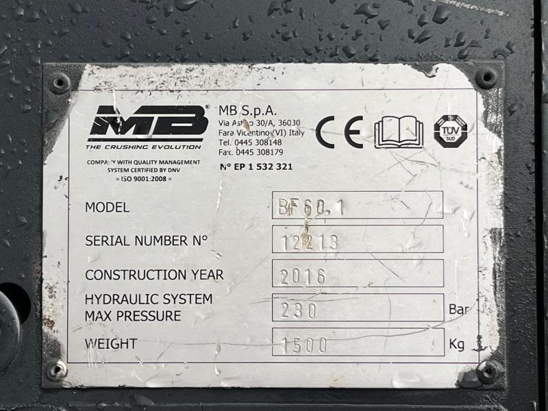 Godet concasseur MB BF60 pour pelle de 10t à 20t (Net de TVA)_8