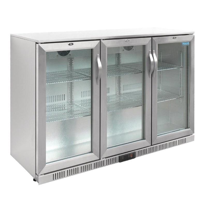 Arrière-bar trois portes pivotantes Série G inox 330L GL009 Polar_8