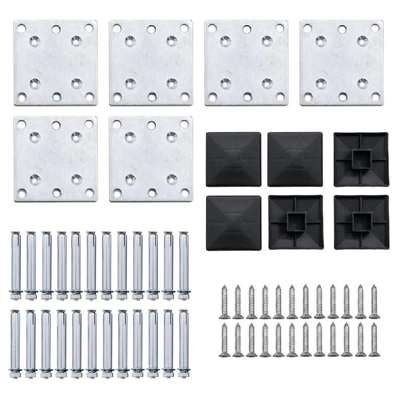 Vidaxl ensemble de panneau de clôture wpc 872x146 cm marron 3070454_8