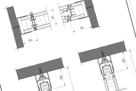 Cloison acoustique Flexio avec profilés d'étanchéité en caoutchouc