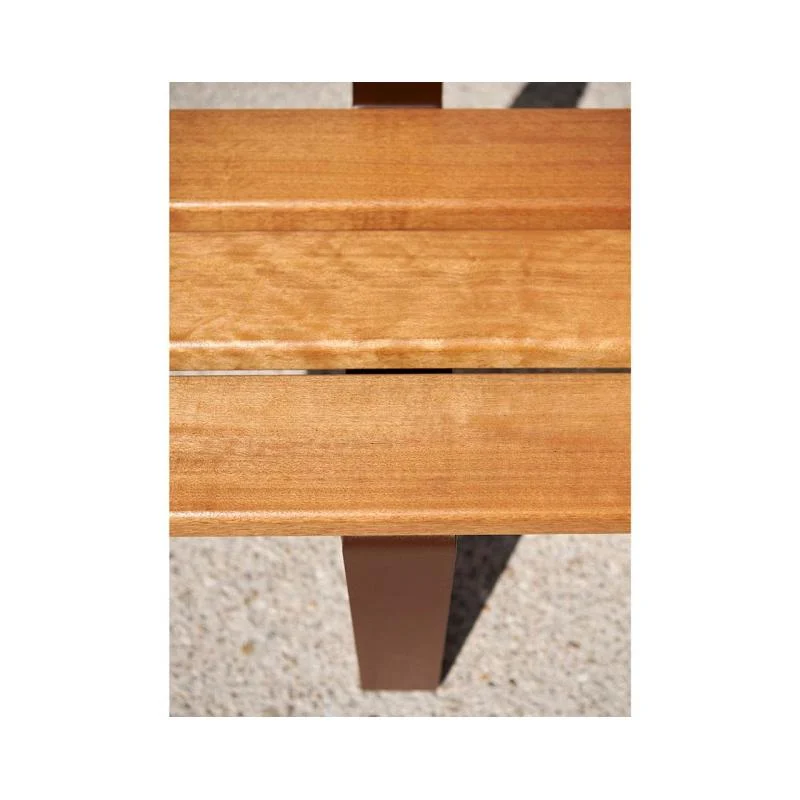 Banc RIGA bois et acier_8