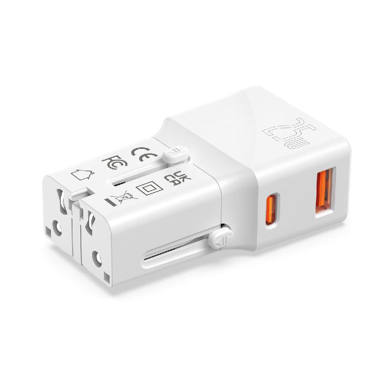 ROLINE Chargeur de voyage USB avec prise UK/US/Euro, 2 ports, 1x QC3.0 A + 1x C (PD), 25W_8