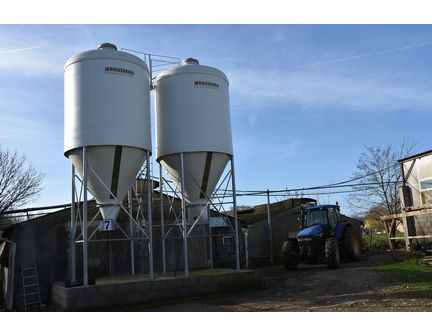 Silo d'aliment d'élevage à cône axial sortie Ø700 - Capacité 5.5 à 50m3 -  Ø2325 à Ø3000 - Silo Gâtine 700_8